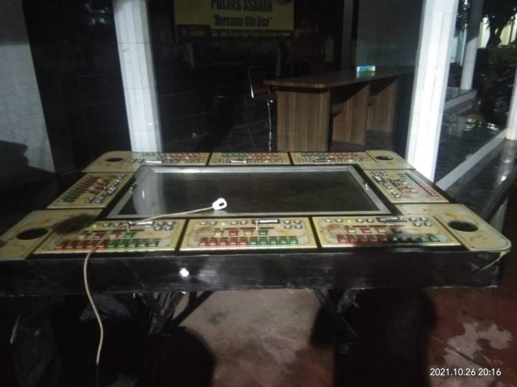Ketangkasan Judi Tembak Ikan Naga di Grebek Polres Asahan