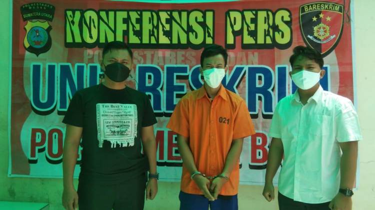 Pelaku Pencurian Mobil di Jalan Jamin Ginting Diringkus Petugas Reskrim Polsek Medan Baru