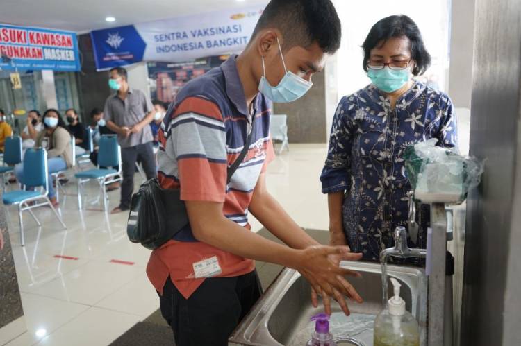 Global Handwashing Day 2021, RSUP HAM Kampanyekan Cuci Tangan Pakai Sabun pada Pasien