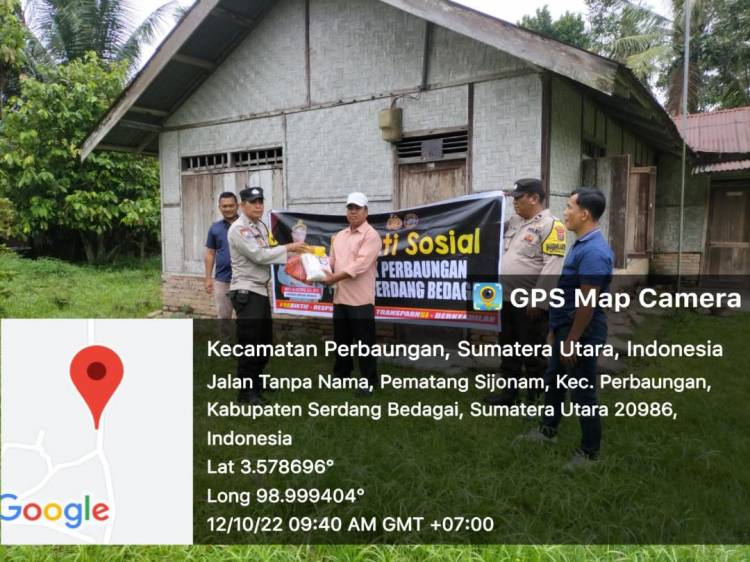 Polres Sergai Terus Laksanakan Giat Pemberian Bantuan Soial