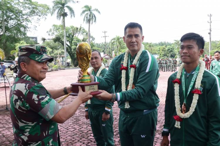 Pangdam I/BB Bersama Forkopimda Asahan Sambut Tim Sumut di Liga Santri Piala Kasad 2022