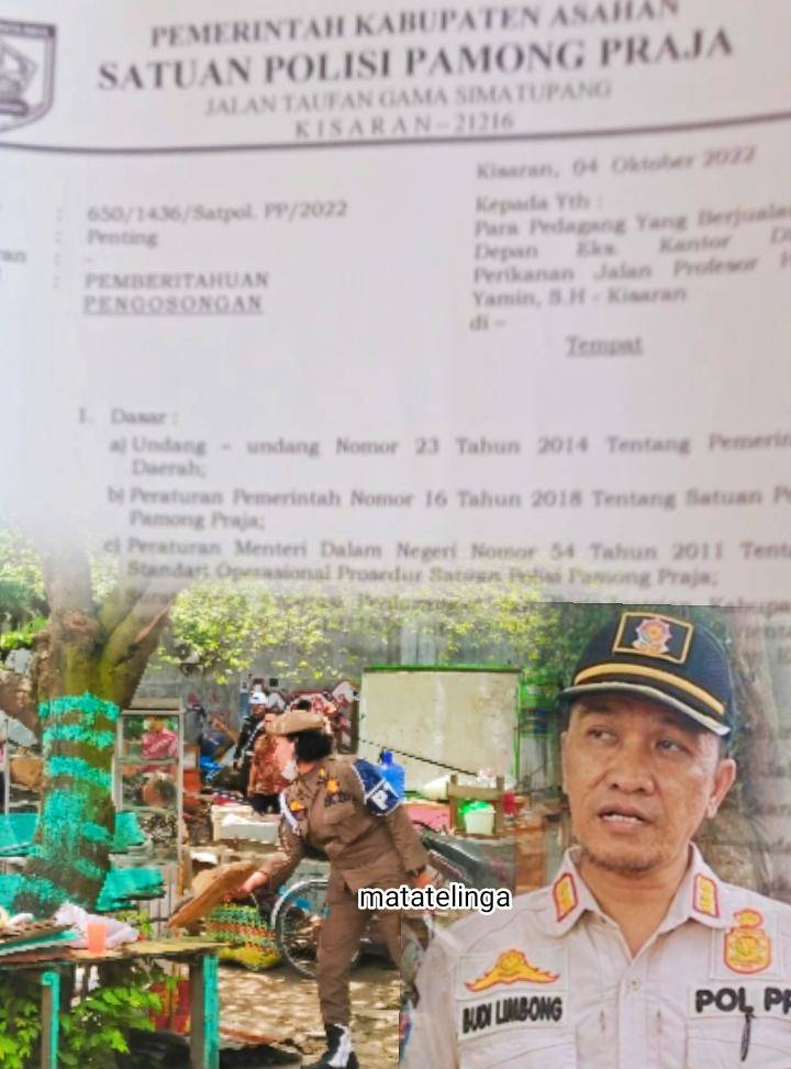Penertiban Dan Penggusuran Lapak Pedagang  Pangkal Titi Kisaran