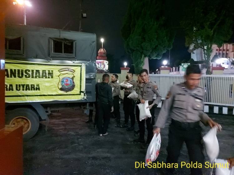 Polda Sumut Salurkan Bansos ke Korban Gempa