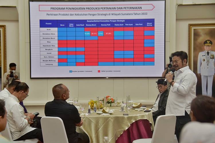 Bertemu Mentan, Gubernur Edy Rahmayadi Sampaikan Upaya Peningkatkan Ketahanan Pangan Sumut