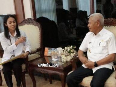 Kunjungan Tim BPS Asahan Dalam Rangka Regsosek Diterima Bupati