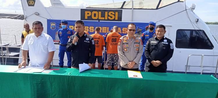 Ditpolair Polda Sumut Amankan Perompak Lautan  Bersenjata Airsofgun