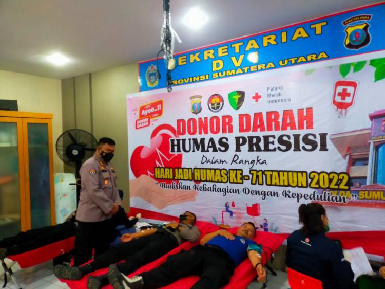 Bidang Humas Poldasu Gelar   Donor Darah