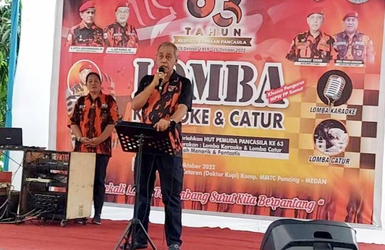 Ketua MPW PP Sumut Kodrat Shah Buka Lomba Karaoke dan Catur