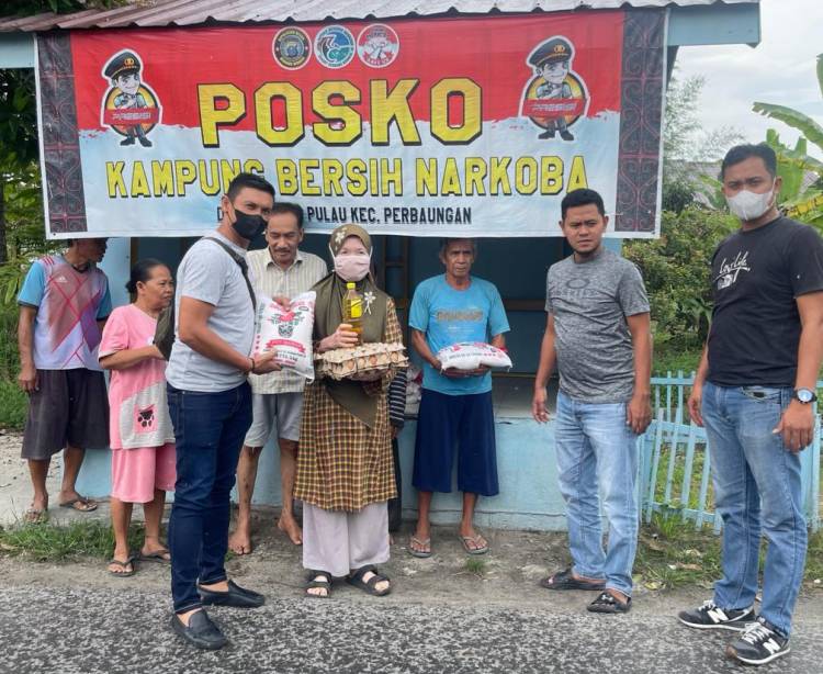 Polres Sergai Giat Pemberian Bantuan Sosial Ke Kampung Tangguh Bersinar