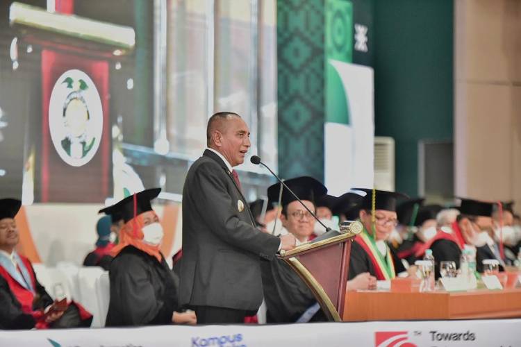 Edy Rahmayadi Dorong USU Terus Cetak SDM Unggul Secara Akademik, Akhlak dan Berkarakter