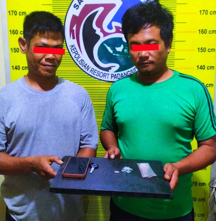 Dua Sekawan Pemilik Sabu, Bareng Masuk Jeruji Polres Sidimpuan