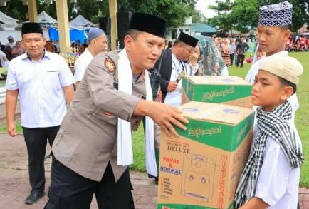 Polres Labuhanbatu Lakukan Kegiatan Pengamanan Hari Santri Tahun 2022