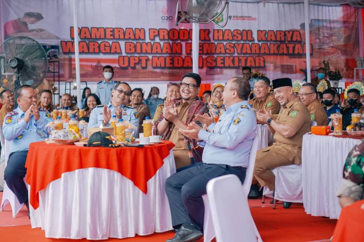 Sehari Pemasyarakatan Bersama Wali Kota, Seribuan Warga Binaan Sambut Antusias Bobby Nasution