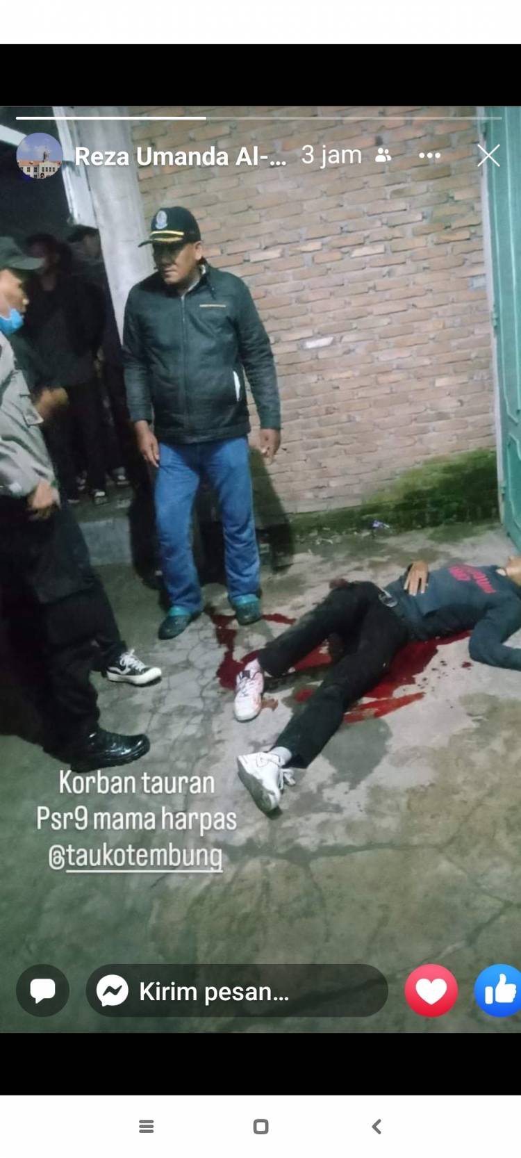 Korban Tawuran Diduga Dihabisi 2 Pengendara Motor