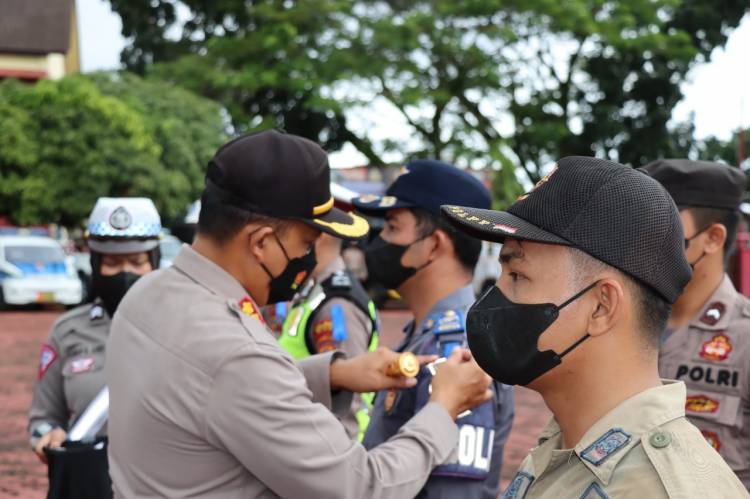 Polres Nias  Apel Gelar Pasukan Operasi Zebra Toba Tahun 2022