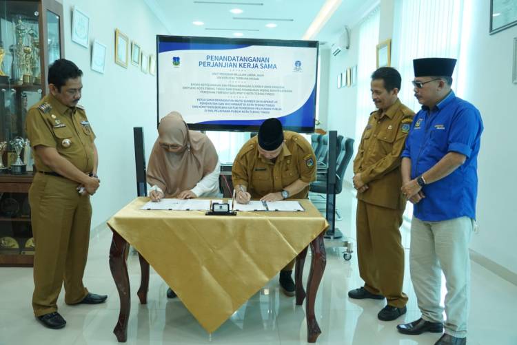 Dua OPD Pemko Tebingtinggi  Lakukan MoU Dengan Universitas Terbuka Medan