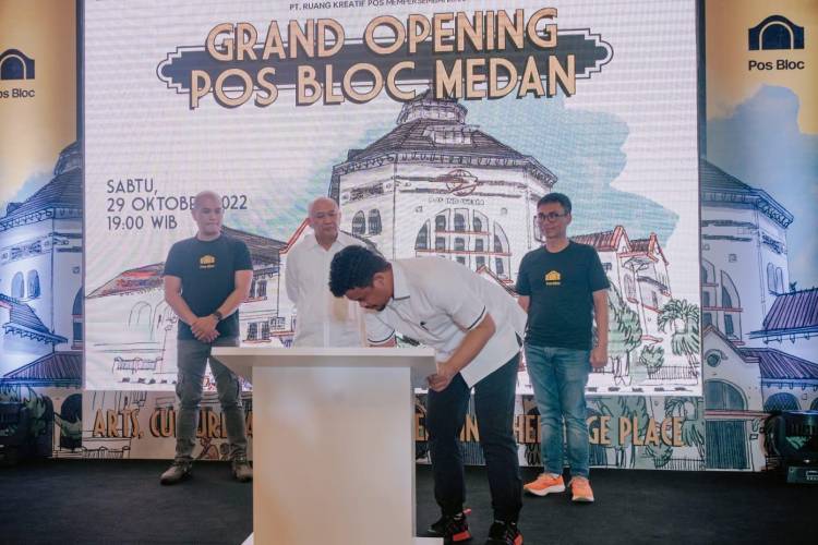 Grand Opening Pos Bloc Medan, Bobby Nasution : Bangkitkan UMKM