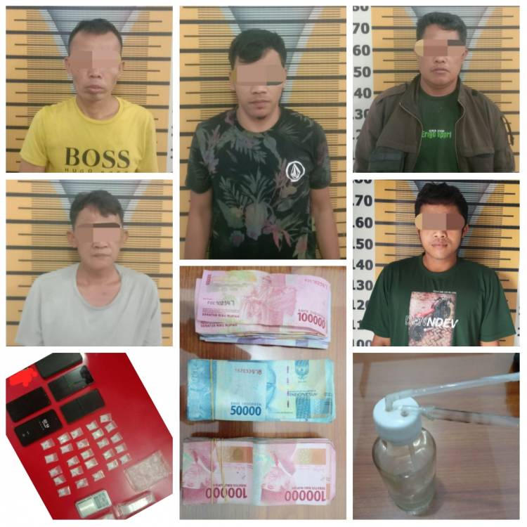 5 Pengedar Shabu Sipispis Digulung Polres T.Tinggi