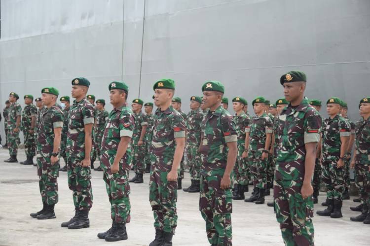 99 Prajurit Rajawali Yang bertugas Naik Pangkat