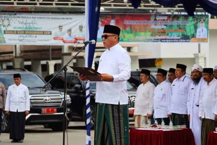 Bupati Madina Pimpin Upacara Peringatan Hari Santri Nasional 2022