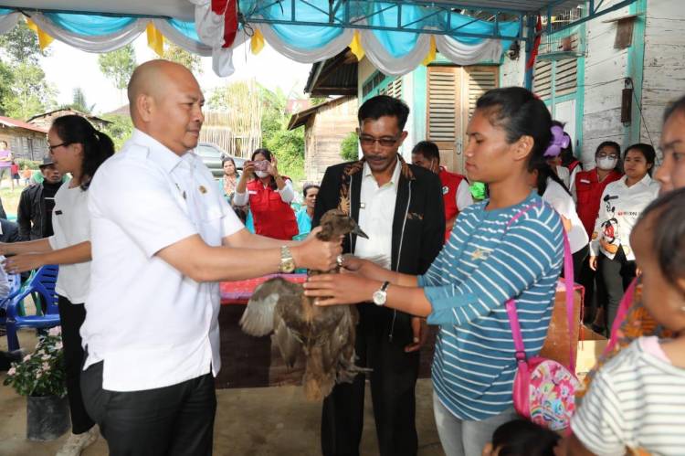 Cegah Angka Stunting,  Nikson Berikan Bantuan Bibit Ternak Itik