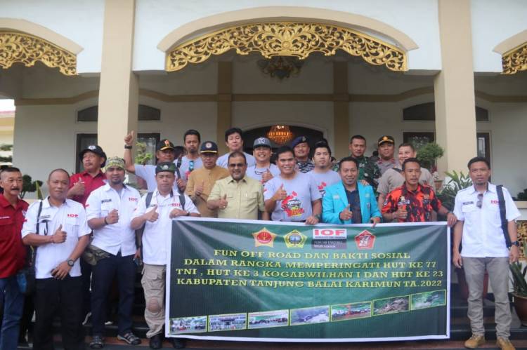 Pangkogabwilhan I Adakan Baksos dan Fun Offroad di Tanjung Balai Karimun