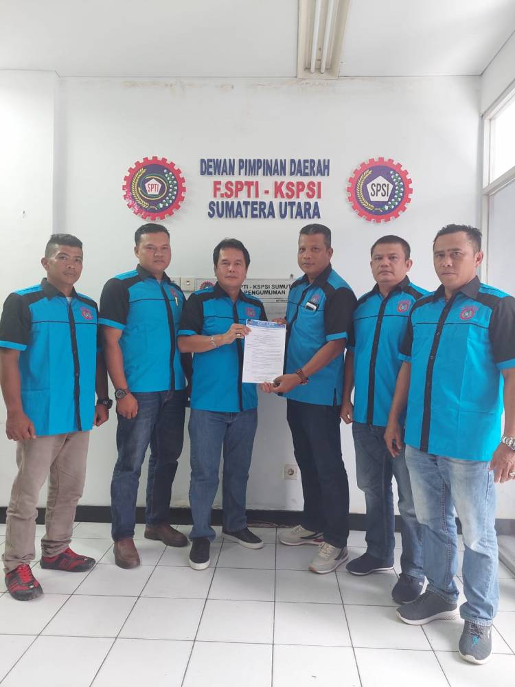 Terima SK DPC F.SPTI-K.SPSI Madina, Samsuddin  SH: Kita Akan Berkolaborasi dengan Stake Holder