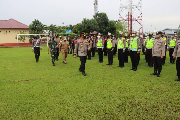 Kapolresta Deli Serdang Pimpin Apel Gelar Pasukan Operasi Zebra Toba 2022