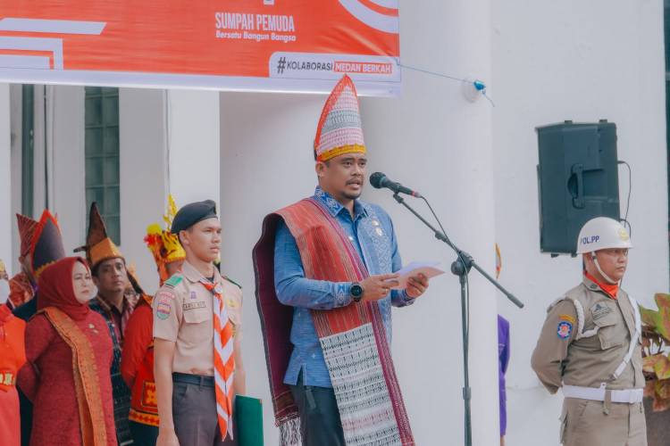 Jadi Inspektur Upacara Peringatan Sumpah Pemuda, Bobby Nasution : Peran Pemuda Telah Tercatat Tinta Emas Sepanjang Masa