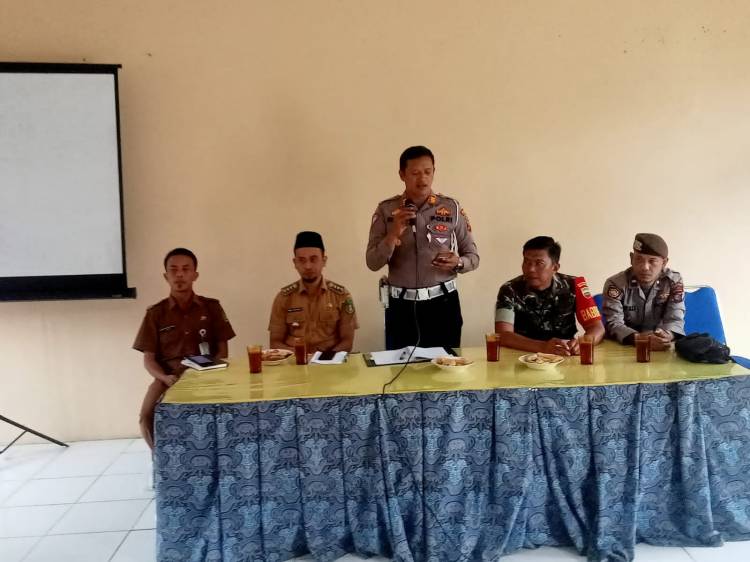 Polres dan Dishub Langkat Koordinasi Soal Pemasangan Rambu Jalan