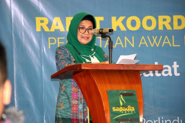 dr Susanti Dewayani SpA, Buka Rakor Pendataan Awal Regsosek 2022 dengan BPS di Hotel Sapadia