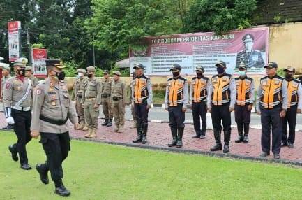 Wakapolres Labuhanbatu Pimpin Apel Gelar Pasukan Operasi Paruh Toba 2022