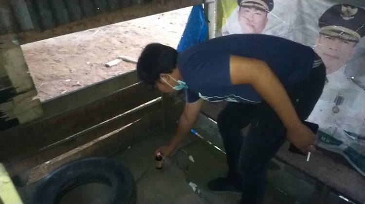 Gerebek Kampung Narkoba di Aekkanopan, Polres Labuhanbatu Robohkan 10 Gubuk Tempat Transaksi