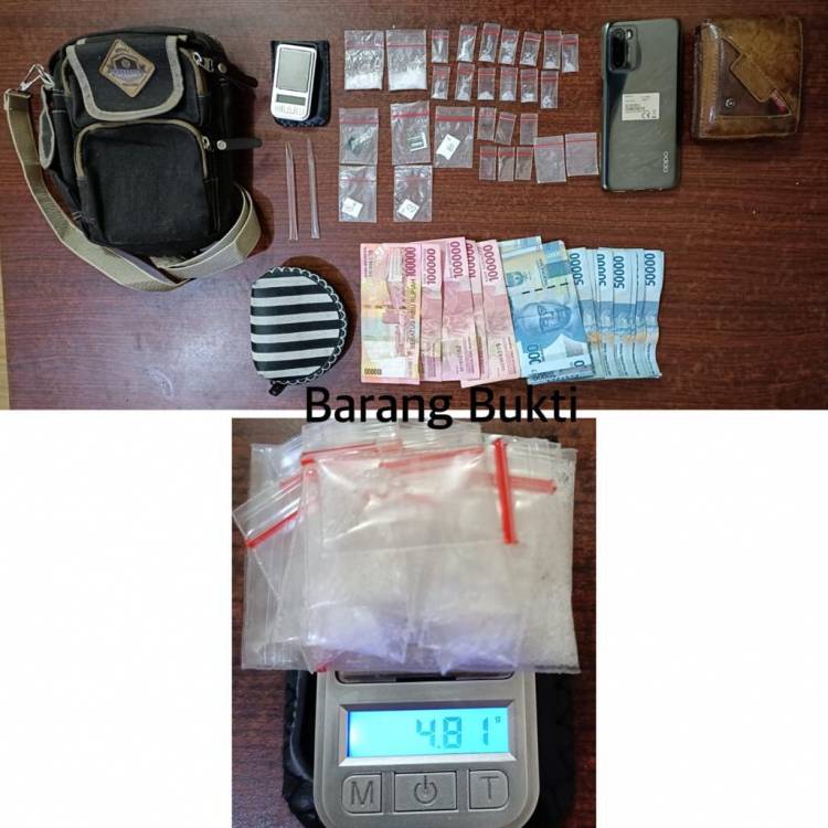 Polsek Bangko Bekuk Pengedar Sabu