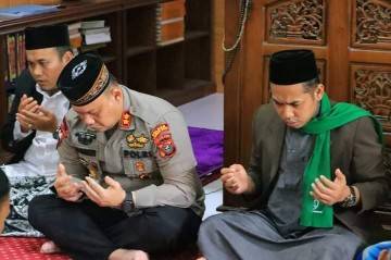 Usai Shalat Jumat, Keluarga Besar Polres Labuhanbatu Gelar Doa Bersama Untuk Korban Tragedi Kanjuruhan