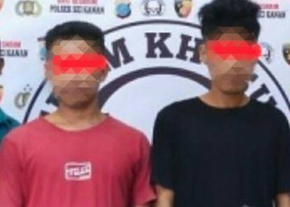 Dua Penjambret Jalanan Diringkus Personil Polsek Kualuh Hulu