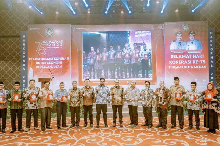 Di Harkopnas Tingkat Kota Medan, Bobby Nasution Ajak Koperasi Berperan Antisipasi Kemungkinan Krisis Ekonomi 2023