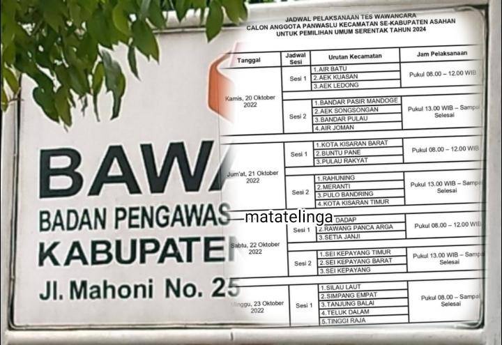 150 Peserta Test Wawancara Panwaslu Kecamatan Hari Ini Berlangsung