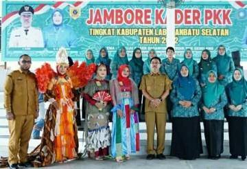 Buka Jambore PKK, Bupati Labuhanbatu Selatan : Para Kader Memiliki Peran Dibidangnya Masing-masing