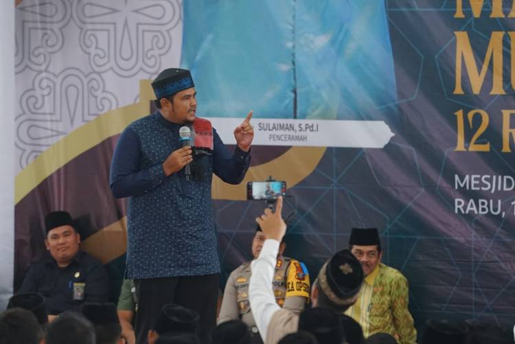 Pj. Walikota Tebingtinggi Ajak Umat Islam Bersatu Melalui Ajaran Rasullah