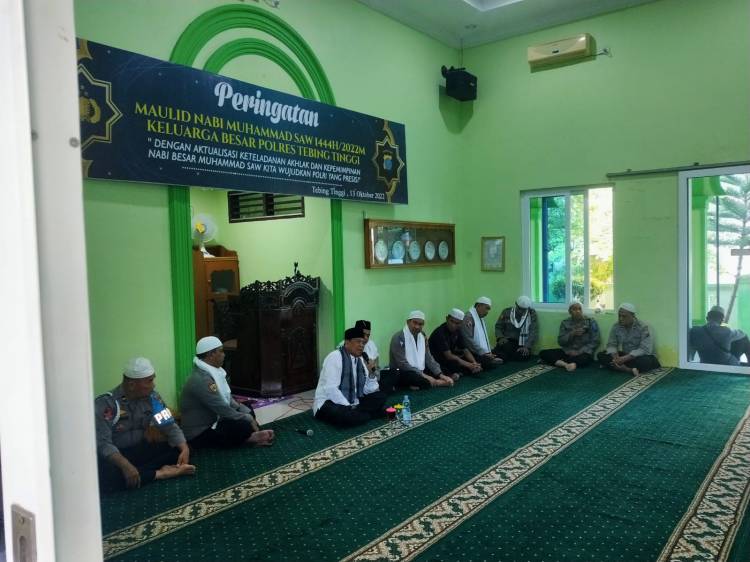 Peringatan Maulid Nabi Di Mapolres Tebingtinggi