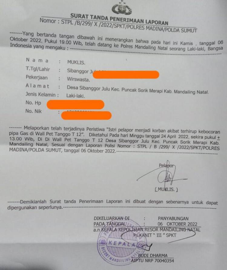 Raja Sibanggor, Laporkan Manajemen PT SMGP