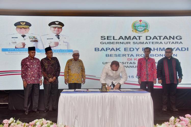 Edy Rahmayadi Teken MoU dengan Lima Perguruan Tinggi, Ini Harapannya