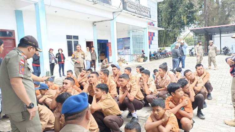 Satpol PP Kabupaten Karo Kembali Amankan 40 Pelajar Saat Operasi Kasih Sayang