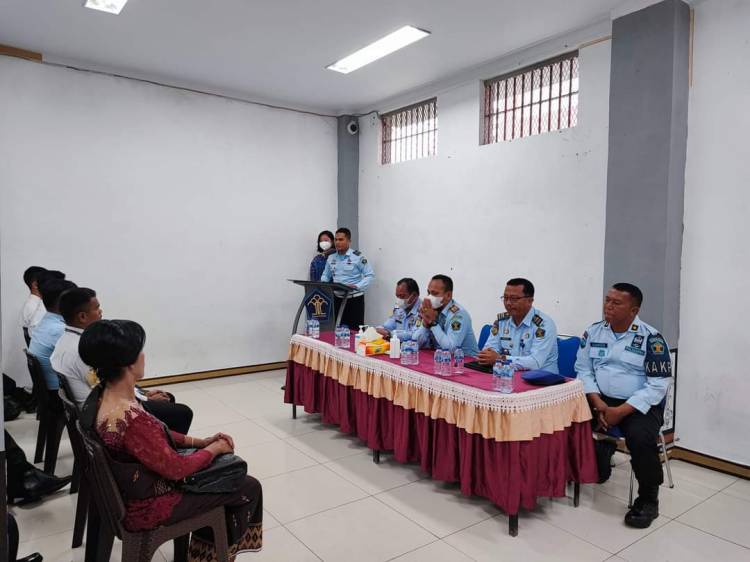 Pisah Sambut Kepala Kesatuan Pengamanan Rutan Kabanjahe, Saling Kerja Sama Ciptakan Keamanan dan Ketertiban