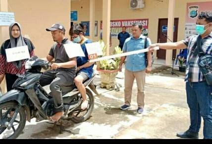 Polsek Kotapinang Gelar Reka Ulang Kasus Pembunuhan Bermotifkan Sakit Hati