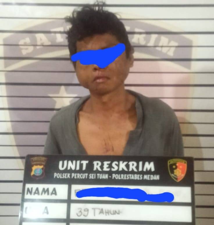 Kedapatan Warga Mencuri Besi Kerangkeng, Ferry Diboyong Ke Polsek Percut Sei Tuan