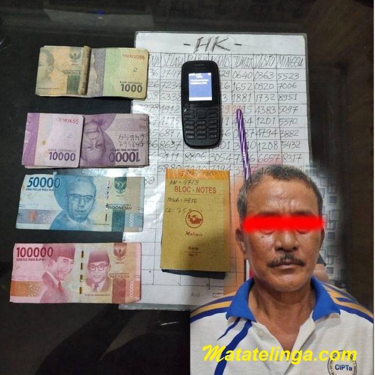 Unit Pidum Polres Langkat Mengamankan Salah Seorang Pelaku Perjudian Togel