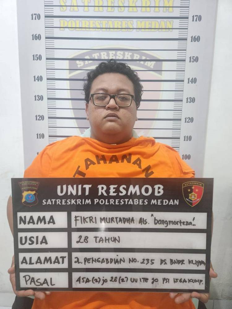 Polrestabes Medan Amankan TikToker Hina Agama