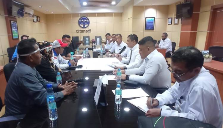 Aksi Damai Merasa Puas dan Apresiasi Dirut Perumda Tirtanadi Tuntaskan Masalah